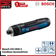 Bosch GO GEN 3 Cordless Screwdriver / Obeng Baterai 3.6Volt