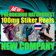 KASUT TUMIT TINGGI HEELS PHENOKINON NATUROGEST STIKER DESIGN EXOTIC