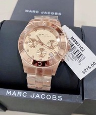 MARC BY MARC JACOBS玫瑰金色 鋼錶帶 三眼 女士手錶 MBM3102