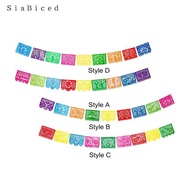 [Homyl1] Mexican Party Banner Large Papel Picado Banner Fiesta Hanging Banner Flags Cino de Mayo Fie