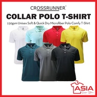 Crossrunner Quick Dry Polo T Shirt Lightweight Microfiber Polo Tshirt Kolar Baju Berkolar Lelaki Uni