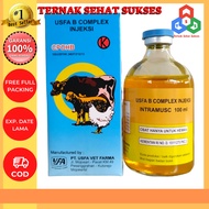 Usfa B COMPLEX INJECTION 100 ml - Vitamin B COMPLEX 100 ml for Farm Animals TSS1