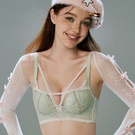 F30 Lace Edge Underwear Set - Comfortable Wireless Supportive Bra
