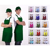 Plain barista apron / plain apron / kitchen apron / barber apron / chef apron / dark green barista a