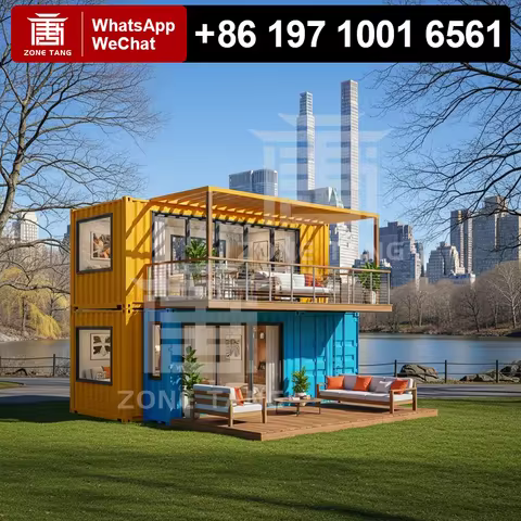 Economic Temperature Control Customize Pattern Prefab Tiny Homes Flat Pack House Prefab Container Ho
