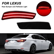 LED Rear Bumper Reflector Brake Tail Lights For Lexus ES300h ES350 GS200t GS300 GS350 GS450h F Sport
