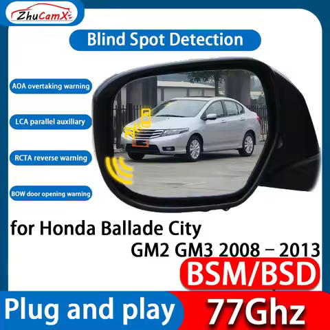 ZhuCamX DSM BSD Blind Spot Detection Monitoring Ultrasonic Warning Lane Assist System For Honda Ball