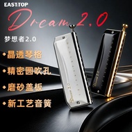 EASTTOP Oriental Ding Chromatic Harmonica Professional Performance 12-Hole c-Key Introductory Studen