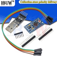 1PCS 6PIN CP2102 USB 2.0 to TTL UART Module + 1PCS Pro Mini Module Atmega328 5V 16M For Arduino Comp