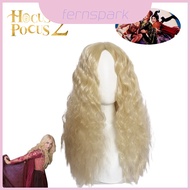 Perfect Sarah Fit Sanderson Wig Hocus Pocus 2 Curly Hair Costume Cosplay Accessory