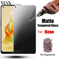 Matte Tempered Glass Screen Protector For OPPO Reno 11F 8T 8 8Z 7 7Z 6 6Z 5 5Z 5F 4 3 Pro 2 2Z 2F 10X Zoom 5G 4G 2023