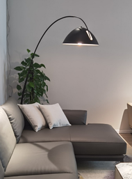 12W 170x208cm BLACK Nordic Floor Lamp Modern Minimalist Living Room style creative hall fishing sofa