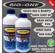 BIO-ONE(PAKET HEMAT 2 BOTOL)OBAT WC MAMPET TANPA SEDOT