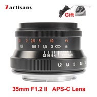 7 artisans 35mm F1.2 II MF lens APS-C portrait camera lens for Fuji X / Sony E / Canon EOS-M / Nikon Z / M4 / 3 Mount cameras