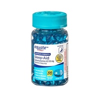 US Direct Mail Equate Sleep-Aid Sleep-Aid Soft Capsules 50mg Sleep-Aid Tablets 100 Non-Melatonin美国直邮