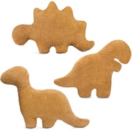 Dino Chicken Nugget Pillow for Birthday Gifts, Dinosaur Chicken Nuggets Plush Funny Gifts for Teen B