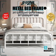 𝐁𝐌𝐙𝐀𝐑 𝙃𝙤𝙩 𝙎𝙚𝙡𝙡𝙞𝙣𝙜 Metal Bed Frame-Heavy Duty-Anti-Rust Katil Besi for Hostel/Home Sturdy Frame 铁艺床