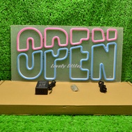 ป้ายไฟLED ป้ายไฟนีออน ป้ายไฟอะคริลิค ป้ายไฟหน้าร้าน " ป้ายไฟ OPEN" แบบเสียบปลั๊กไฟ ป้ายไฟตกเเต่งร้าน