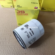 Isuzu MuX 2.5 and 3.0 diesel engine oil filter 2013-2024 brand JS Asakashi Japan C0076
