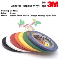 General Vinyl Tape 3m 764 Marking 33M x 6mm Tape