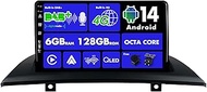 SXAUTO Android 14 [Built-in 4G LTE & DAB] - 6G + 128G - Car Radio for BMW X3 E83 (2004-2012) - Dual 