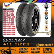 TAYAR MOTORSIKAL CONTINENTAL CONTI-ROAD TUBELESS TYRE 100,110,120,130,140,150,160,180,190,50,55,60,7