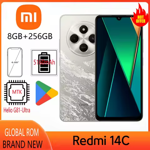 Global ROM Xiaomi Redmi 14C Brand New 4G Immersion 6.88'' 120Hz Display 50MP AI Dual Camera Massive 
