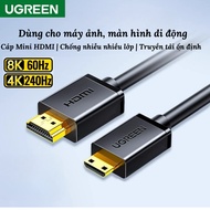 UGREEN Mini HDMI to HDMI Cable, HDMI to Mini HDMI, 2-Way Cable, for Camera, Monitor, Laptop, 12 Mont