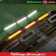 กระจังหน้า Ranger 2015 2016 2017 ทรง Raptor รุ่น 3.2 2.2 ก่อนเปลี่ยนโฉมเป็น Bi-turbo V2-1 มีไฟ หรือ 