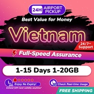 Vietnam SIM Card Pro 1-15 Days 1-20GB 5G/4G Data | Instant Airport Pickup  | High Speed Travel Data 
