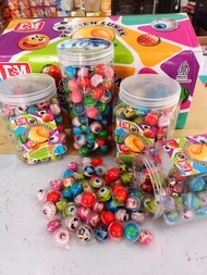 Permen mini lunak rasa buah buahan 1 toples isi 120 pcs