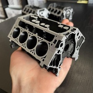 【VVL】-Engine Block Business Card & Pencil Holder DIY Business Card Holder Organizer Display Desk Eng