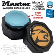 Octagonal Chalk Holder for Predator PURE Chalk - Magnetic Black Lime Tube