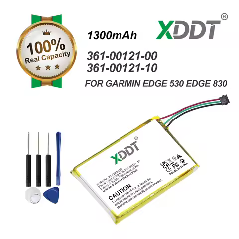 XDDT 1300mAh 3.8V 4.94Wh GPS, Navigator Li-Polymer Battery for Garmin 361-00121-00 361-00121-10 Edge