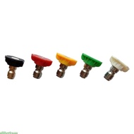 allilivefouaa 5pcs set Car Wash Nozzle 1 4 Quick Connector Metal Jet Lances Nozzle  Pressure Water  