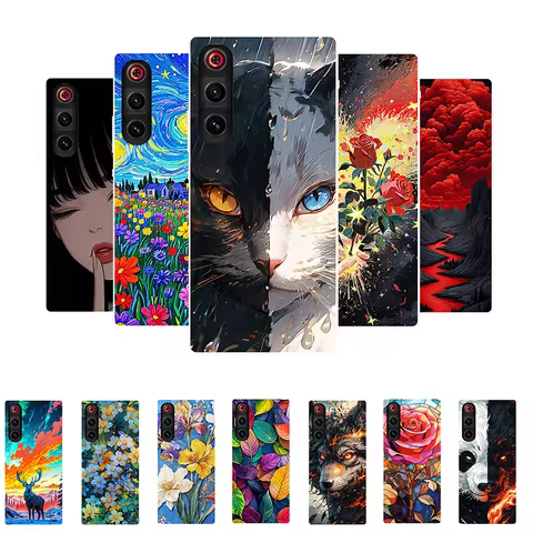 For RedMagic 10 Air Case ZTE Nubia Red Magic 10 Air NX779J Cover Lovely Cat Soft Silicone Shockproof