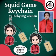 GANTUNGAN KEYCHAIN SQUID GAME TAEHYUNG VERSION BTS KPOP KOREA KEYCHAIN