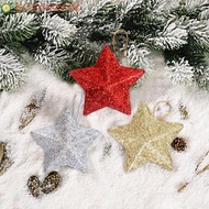 AELEGANT 6pcs Five-pointed Star Hanging Pendant, Decorative 3D Christmas Tree Star Decoration, Hangi