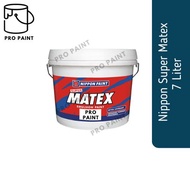 7L Nippon Paint Super Matex Emulsion / Cat Kapur Air 7 Liter / Cat Dalam Rumah / Cat Celing