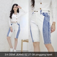 JEANS Wanita 3/4 DEMI JEANS -TWENTY OLSHOP