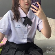 Plus Size Women's Academy Style Jk Uniform Light Purple Shirt