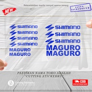 Cutting Stiker Joran Maguro Shimano Variasi Motor Aksesoris Mobil Helm Trending