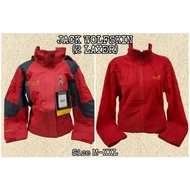 Jaket Gunung Outdoor Jack Wolfskin Double Layer 1867 Import - Merah M