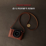 LEICA LEICA LEICA Q3 43 apo/Q1/Q2/Q3 Handmade Genuine Leather Protective Case Leather Case Base Came