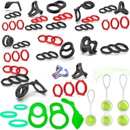 50 Styles Silicone Penis Ring Set Sex Toys for Men, Men’s Cock Rings Penis Sleeve Shaft for Erection Enhancing, Soft Stretchy Male Sex Toys, Adult Toys for Couples Pleasure