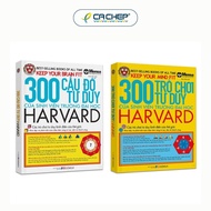 Cá Chép - Combo 2 Cuốn 300 Câu Đố và 300 Trò Chơi Tư Duy Của Sinh Viên Trường Đại Học Harvard
