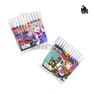 Snowman Markers 12 Colors PW-12A / Coloring Markers Pencil 100% Original/
