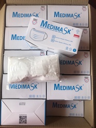 Medimask x1box.สีขาว (บรรจุ 50 ชิ้น) เกรดรพ. พร้อมส่ง‼️