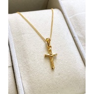 10k saudi gold cross necklace-1,000