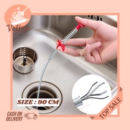 90 Cm Long Sink Hole Cleaning Wire Clogged Pipe Drain/ Drain Clamp Tool/